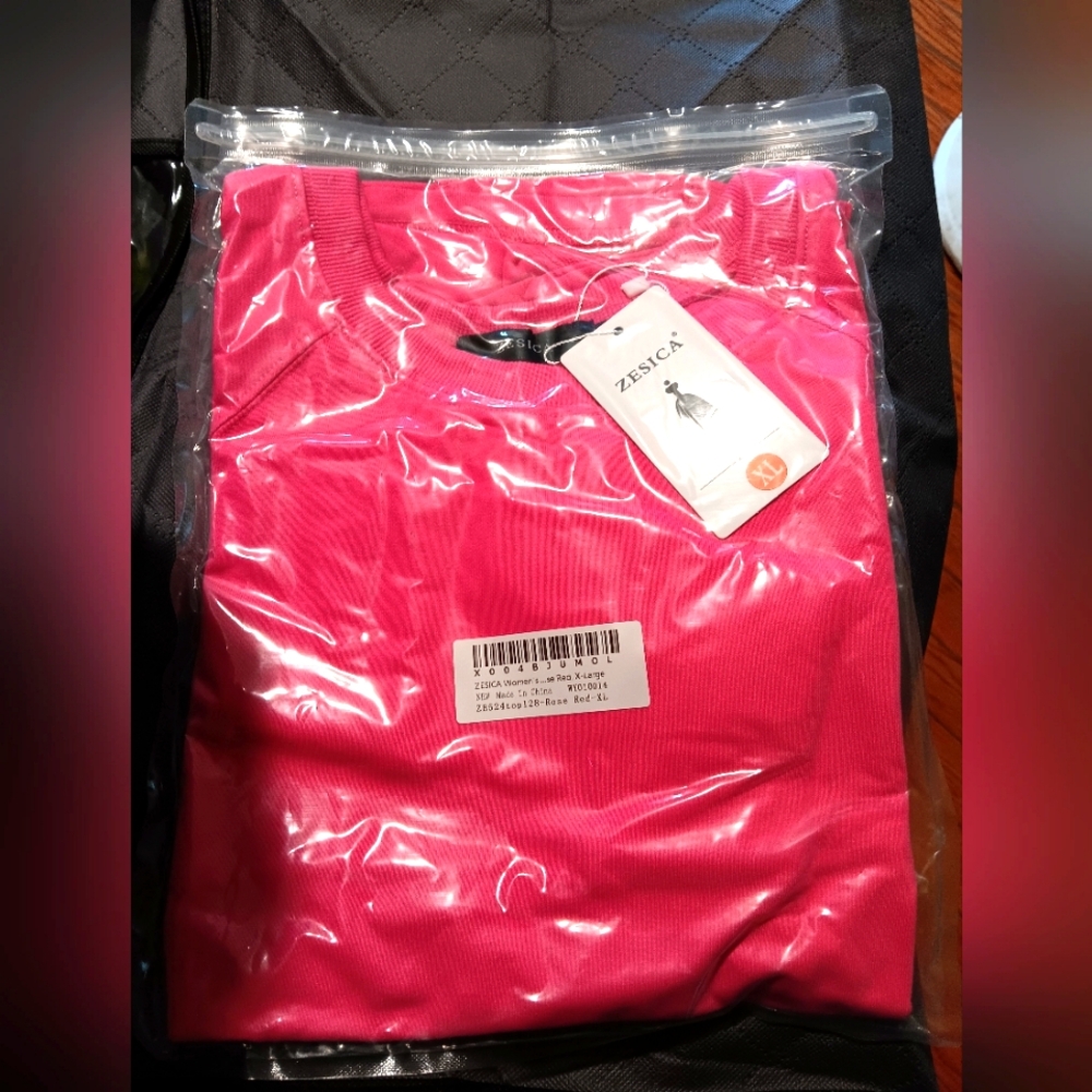 ZESICA Pink Sweatshirt